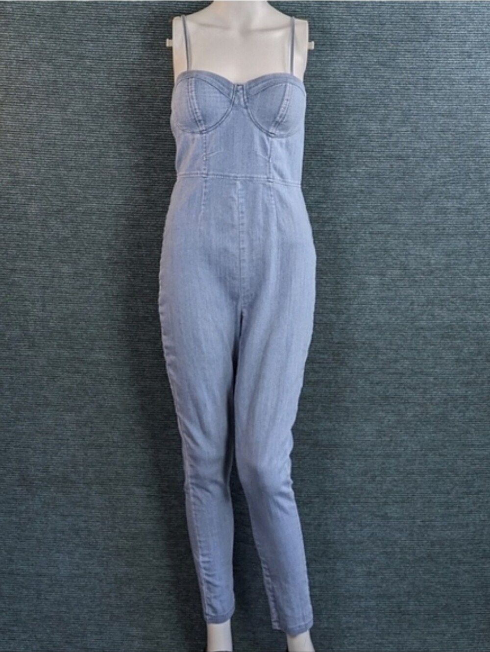 Haute Monde Denim Corset Jumpsuit